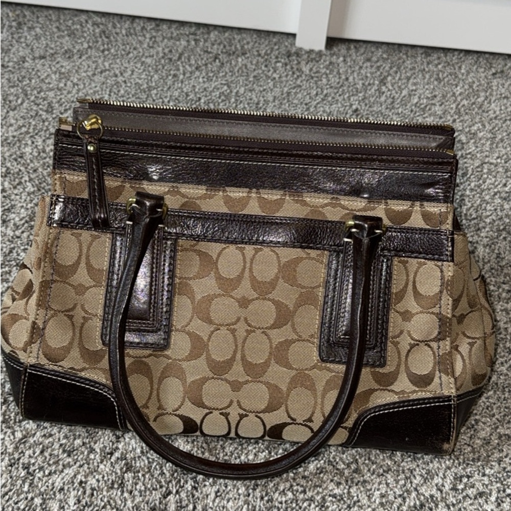 Brown Coach Tote Bag